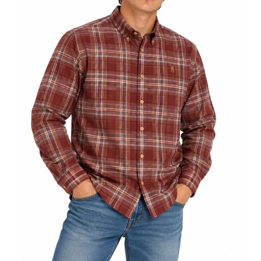John M. Browning Men’s Heritage Collection Plaid Button-Up Shirt | Size XXL